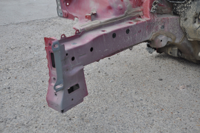 Front right quarter Toyota Prius V 12-17 on the body, red