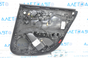 Door trim card rear left Audi A4 B9 17-19 black, with tweeter, aluminum trim