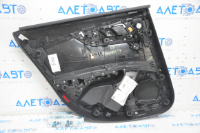 Door trim card rear right Audi A4 B9 17-19 black, with tweeter, aluminum trim