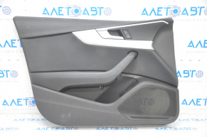 Door trim card front left Audi A4 B9 17-19 black, aluminum trim