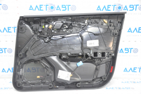 Door trim card front left Audi A4 B9 17-19 black, aluminum trim