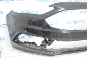 Front bumper bare Ford Fusion mk5 17-18 without parking sensors, black, scratches, no fragment, worn, dented