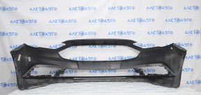 Front bumper bare Ford Fusion mk5 17-18 without parking sensors, black, scratches, no fragment, worn, dented