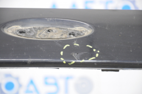 Front bumper bare Ford Fusion mk5 17-18 without parking sensors, black, scratches, no fragment, worn, dented