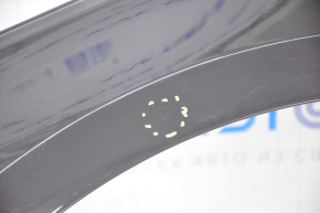 Front left wing Audi A4 B9 17-19 with bracket, black LY9B, butt