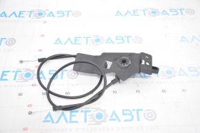 Hood release handle under the hood Audi A4 B9 17-25 with cables