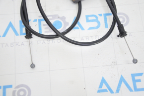 Hood release handle under the hood Audi A4 B9 17-25 with cables