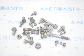 Rear suspension hardware Toyota Prius V 12-14 pre-restoration incomplete