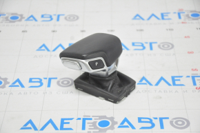 Gear knob Audi A4 B9 17-25 with upper trim, leather, black