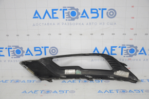 Front bumper grille right Ford Fusion mk5 17-18 under fog lights LED gloss, with chrome molding, pokes, sand