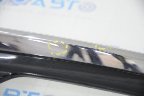 Front bumper grille right Ford Fusion mk5 17-18 under fog lights LED gloss, with chrome molding, pokes, sand