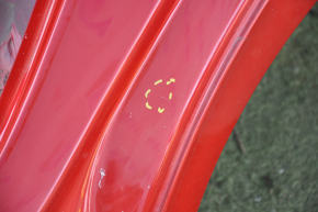 Quarter wing rear left Toyota Prius V 12-17 red, pokes