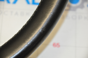 Naked steering wheel Chevrolet Volt 11-12 leather, black, no buttons, cracks and scuffs on the leather