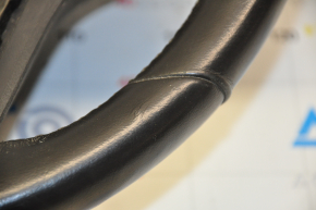 Naked steering wheel Chevrolet Volt 11-12 leather, black, no buttons, cracks and scuffs on the leather