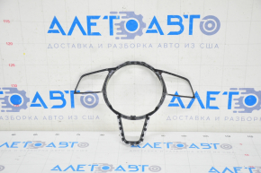 Steering wheel cover Audi A4 B9 17-25 black gloss