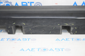 Left threshold Ford Fusion mk5 13-20 black, worn, missing fragment, broken fasteners