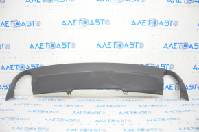 Rear bumper lip without molding Audi A4 B9 17-19 for 2 pipes, structure, scratches