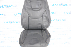Ford Fusion mk5 17-20 driver's seat trim titanium, black leather