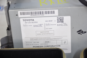 Radio, Tape, Climate Control, Panel Assembly Lexus RX350 RX450h 10-15 Type 1