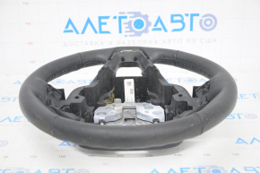 Naked steering wheel Ford Fusion mk5 13-20 black leather, scratches