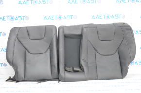 Seat upholstery 2 row Ford Fusion mk5 17-20 titanium, leather black, with armrest