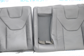 Seat upholstery 2 row Ford Fusion mk5 17-20 titanium, leather black, with armrest