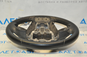 Naked steering wheel Toyota Prius 50 16-22 leather black, scuffs on leather, scratch on plastic