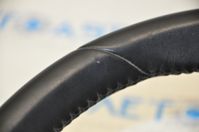Naked steering wheel Toyota Prius 50 16-22 leather black, scuffs on leather, scratch on plastic