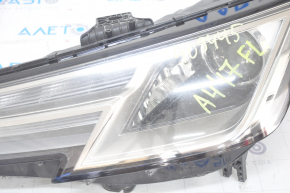 Front left headlight complete Audi A4 B9 17-19 xenon+LED, web in glass, sand