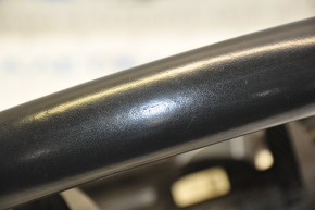Bare steering wheel Audi A4 B8 13-16 leather black, no buttons, 4 spokes, scratches on leather