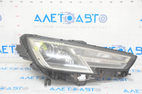 Front right headlight complete Audi A4 B9 17-19 xenon+LED, web in glass, sand
