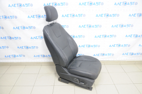 Passenger seat Ford Fusion mk5 17-20 without airbag, titanium, electric, leather black, water damage, electrics not working