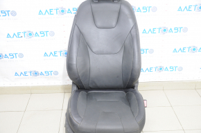Passenger seat Ford Fusion mk5 17-20 without airbag, titanium, electric, leather black, water damage, electrics not working