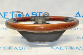 Naked steering wheel Lexus ES350 07-12 leather black, mahogany, scratches and nicks on leather and pads
