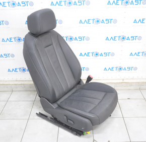 Passenger seat Audi A4 B9 17-19 with airbag, electric, leather, black
