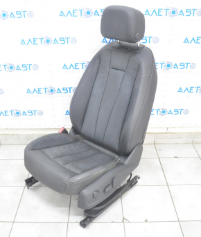 Driver's seat Audi A4 B9 17-19 with airbag, electric, leather, black