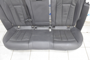 Rear row of seats 2nd row Audi A4 B9 17-19 leather, black, cut