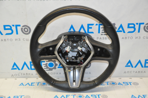 Naked steering wheel Infiniti QX50 19-25 leather black, no buttons, scratches, abrasions