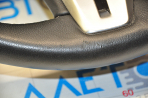 Naked steering wheel Infiniti QX50 19-25 leather black, no buttons, scratches, abrasions