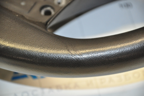 Bare steering wheel Acura MDX 14-16 pre-rest, black leather, scuffs, scratches