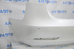 Rear bumper bare Tesla Model 3 18 - white, for parking sensors, bumper