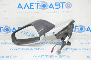 Side mirror left Tesla Model S 12-20 13+1 pins, auto-dimming, graphite+chrome