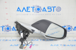 Side mirror right Tesla Model S 12-20 13+2 pins, auto-dimming, graphite+chrome, scratches