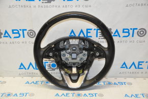 Steering wheel bare Lincoln MKC 15 - leather black, without lower buttons, dents on leather
