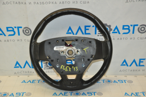 Naked steering wheel Ford Flex 13-12 black leather
