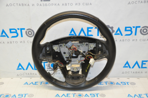 Bare steering wheel Cadillac CTS 14-19 without heating, leather black, without buttons and paddles