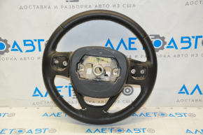 Naked steering wheel Jeep Cherokee KL 14 - black leather, without heating, with lower pad, scuffs