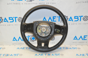 Naked steering wheel Dodge Journey 11 - black leather, no buttons, with pads, bumpers, broken cap mount