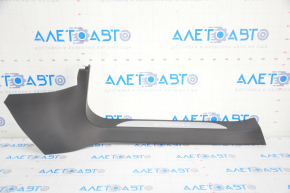 Door sill trim front right Tesla Model S 12-20 black, with chrome trim