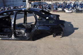 Quarter wing rear left Audi A4 B9 17-25 on the body, black